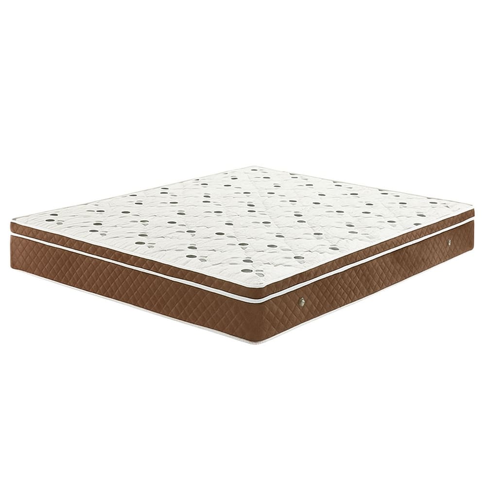 Colchão Molas Bonnel 128x188x24 - Lateral Marrom PREMIUM