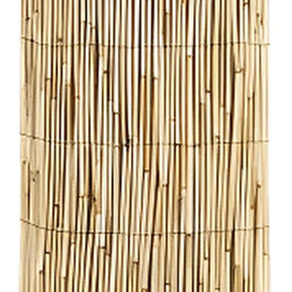 Cerca De Fibra Natural Bege Para Jardim 200x500 Cm