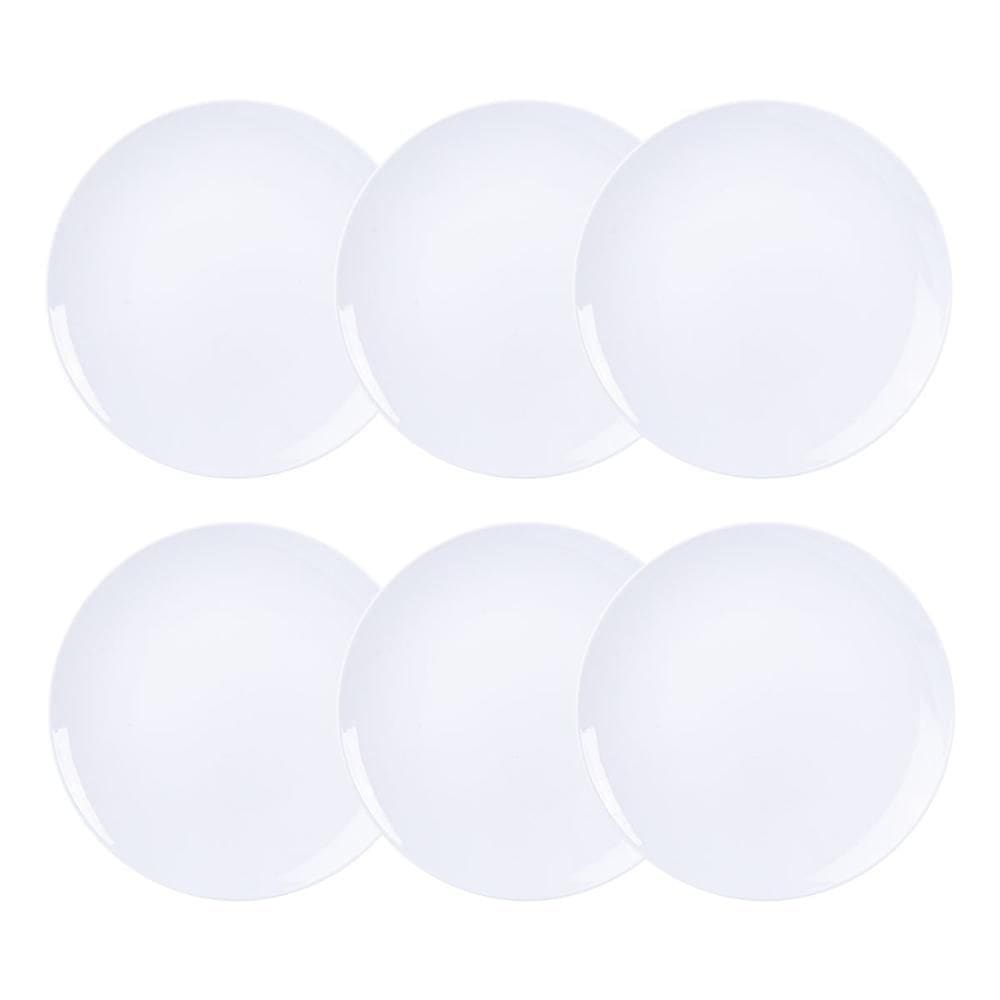 Jogo 6 Pratos Rasos Sophia em Porcelana 28 cm Tramontina