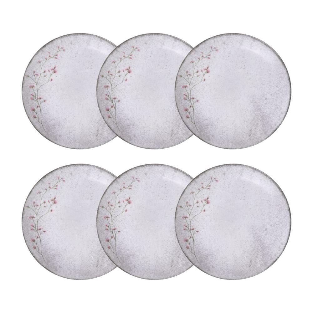 Conjunto 6 Pratos Fundos 21cm Porcelana Floralis Tramontina