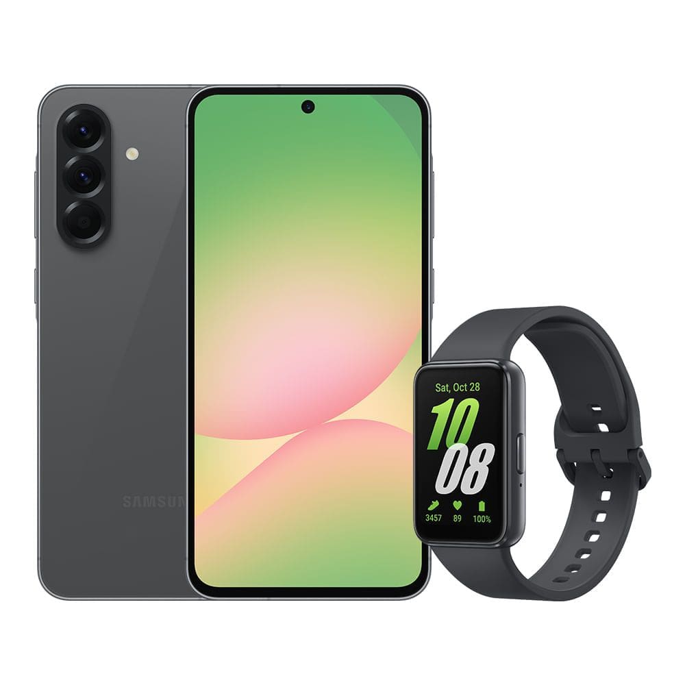 A56 5G (128GB) - Preto + Galaxy Fit3 - Grafite