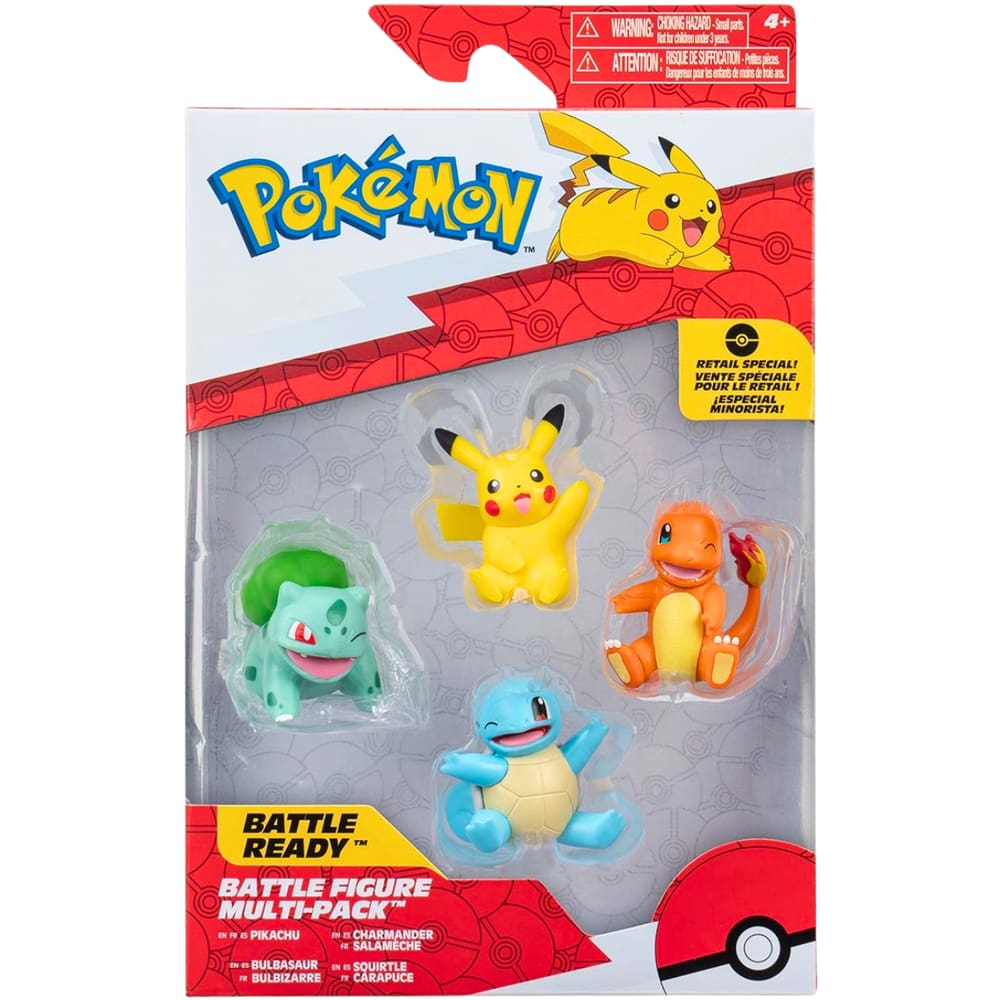 Figura de Ação Pokemon Inicias de Kanto Geração 1 Sunny