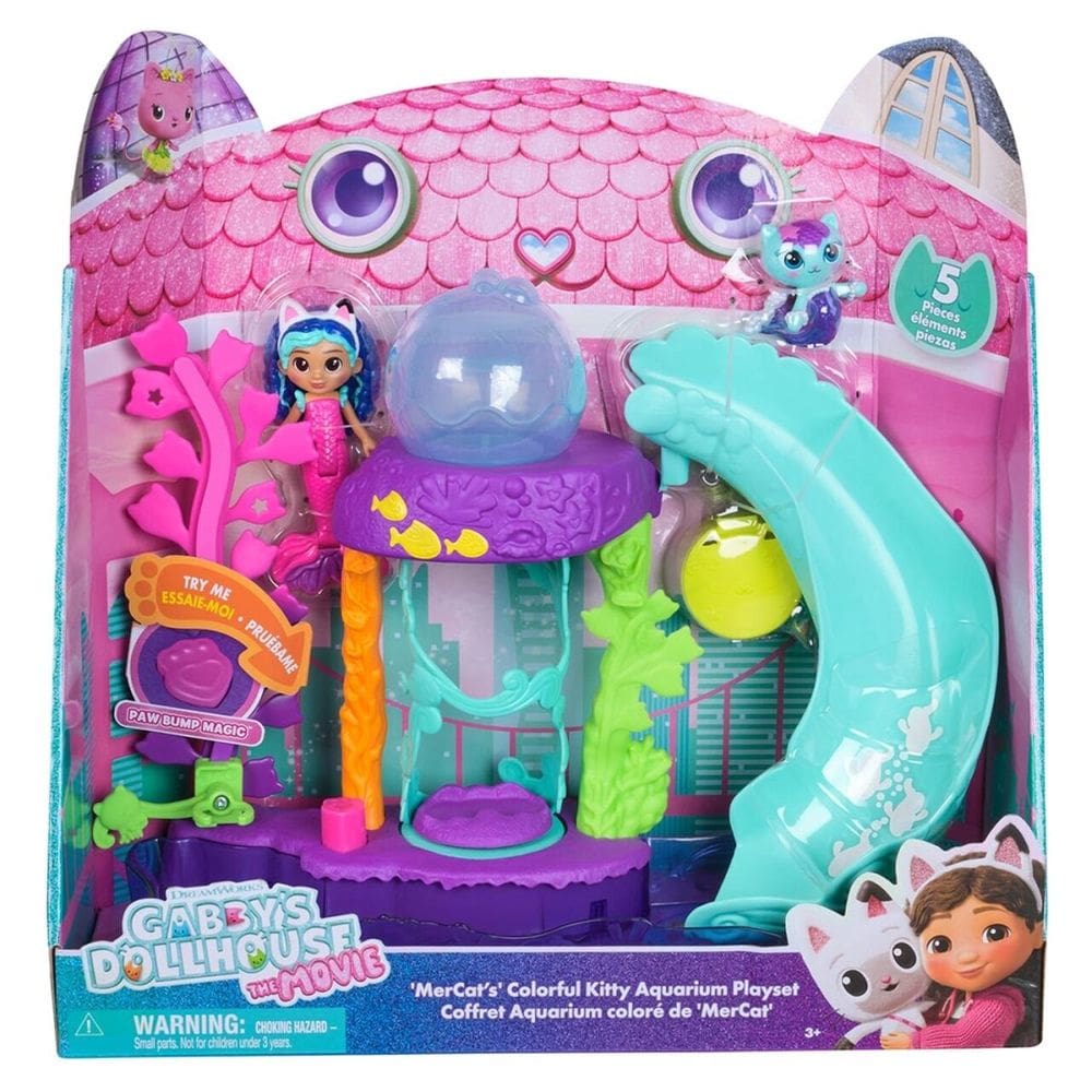 Gabbys Dollhouse O Filme Playset Aquário Divertido De Mercat - Sunny 4800