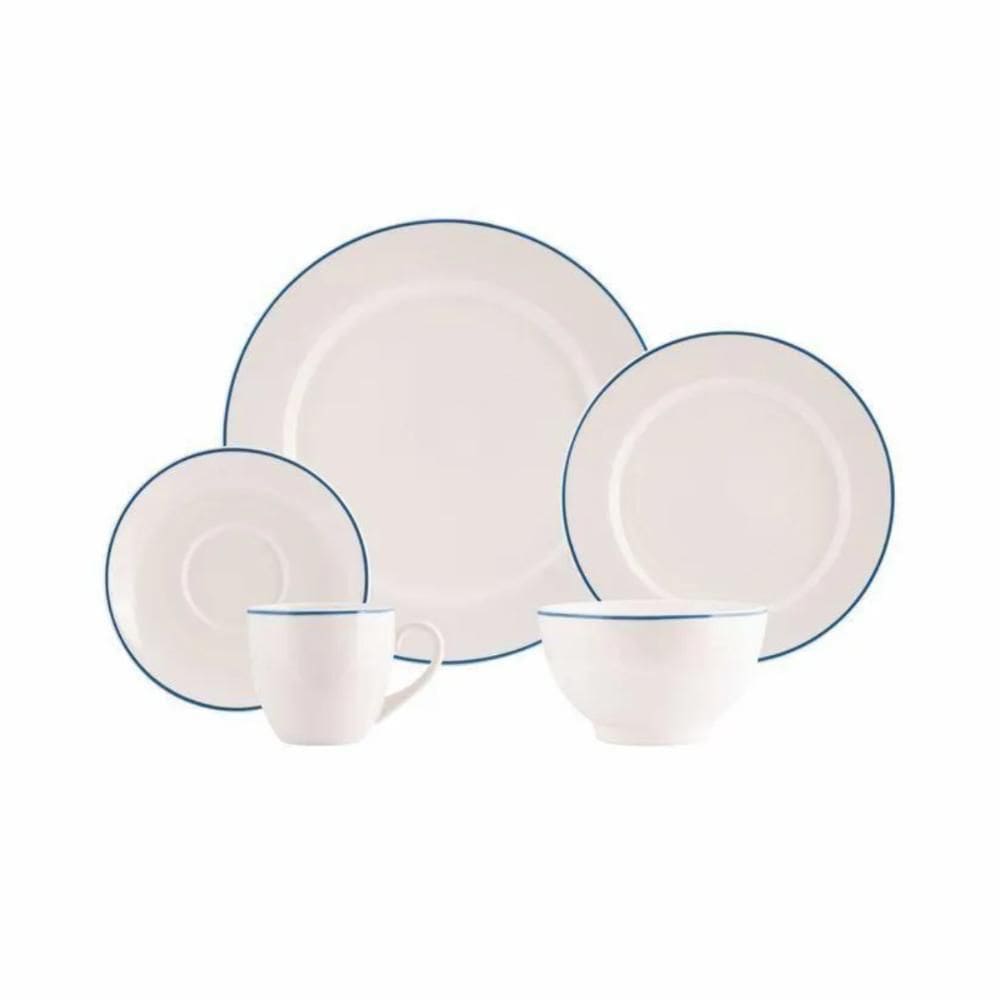 Jogo de Jantar 30 Peças Filete Porcelana Real By Schmidt