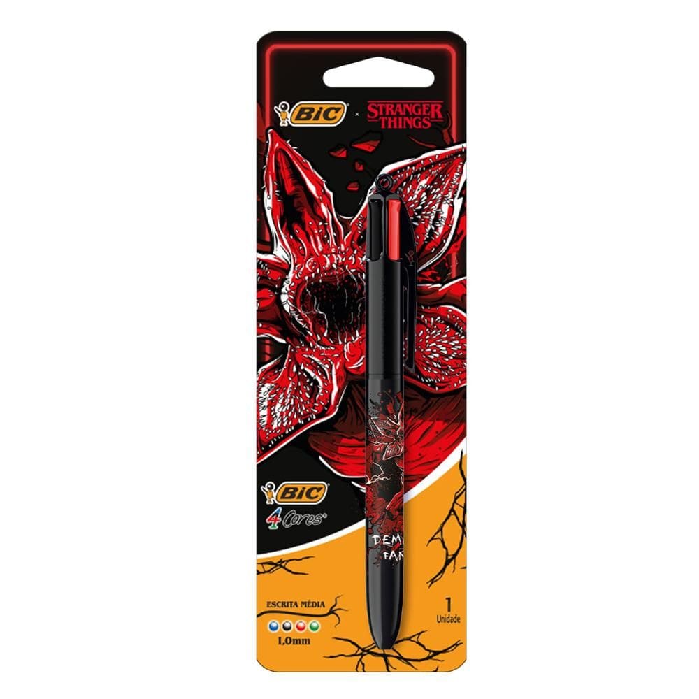 Caneta esferográfica 1.0  Stranger Things Demogorgon Bic