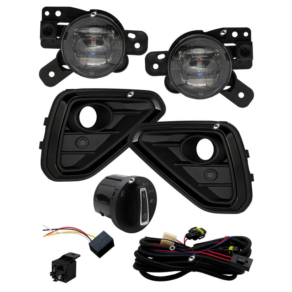 Kit Farol de Milha LED Novo T-Cross Sense 2025 em diante Botão Modelo Painel