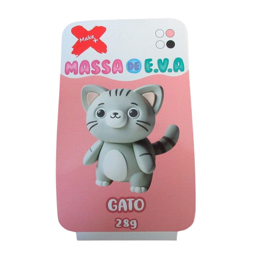 Massa de EVA em pote 28g 4 cores Gato - Gatte