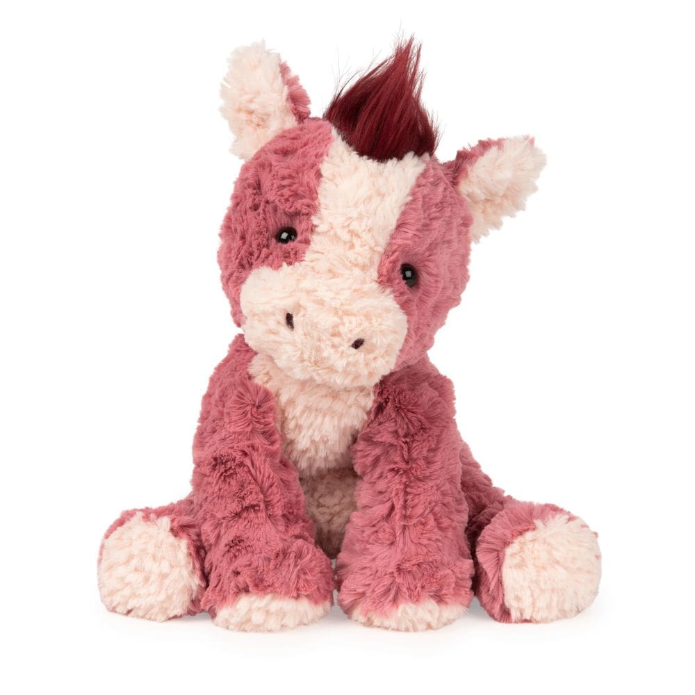 Bicho de pelúcia GUND Cozys Collection Horse 25 cm rosa/vermelho