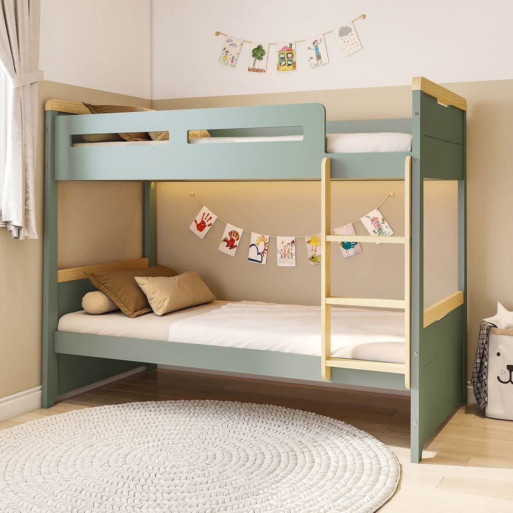 Beliche com Led Lateral Petit Casatema Madeiraoriginals Verde/Mel