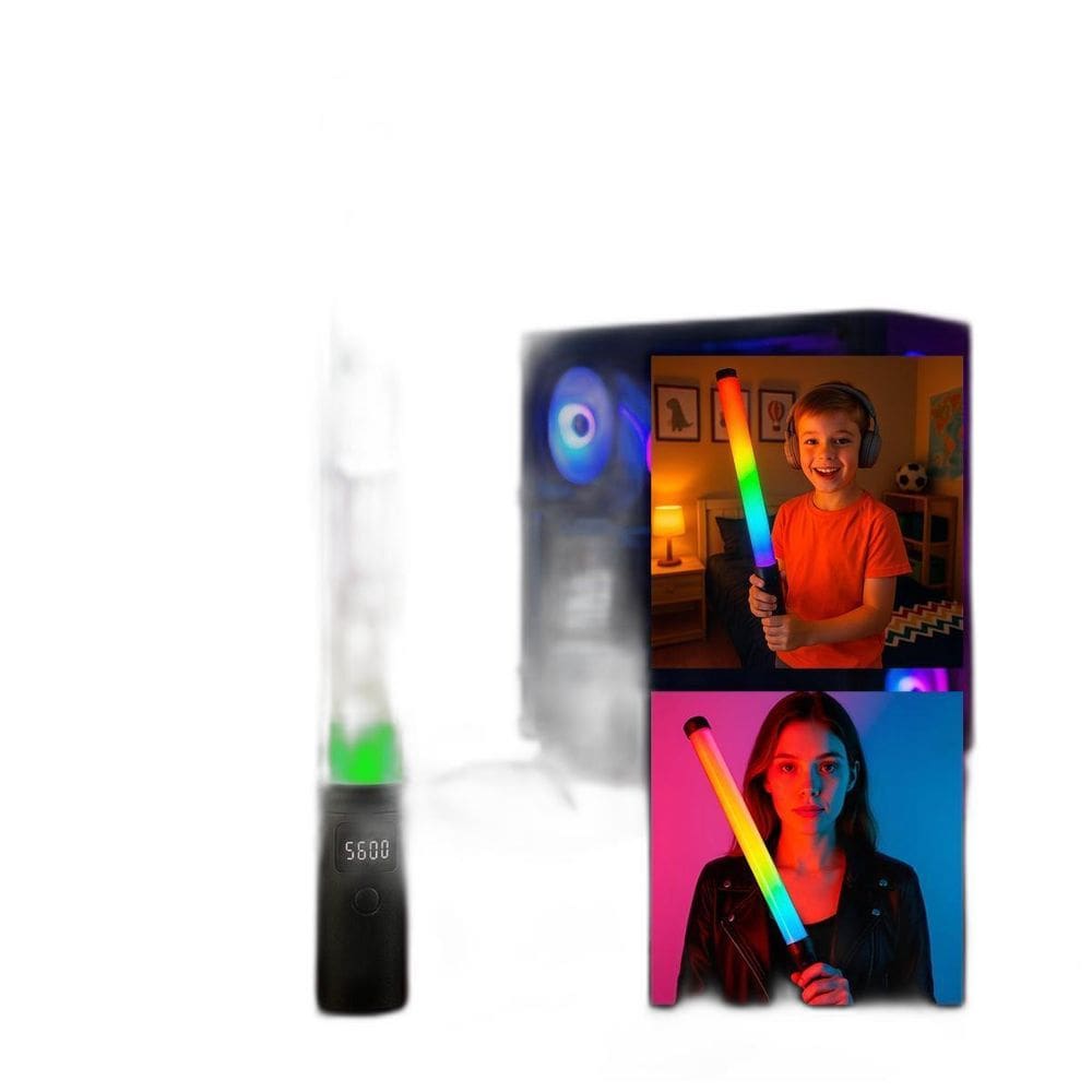 Bastão Led Rgb Com Cores Para Criar Efeitos Visuais