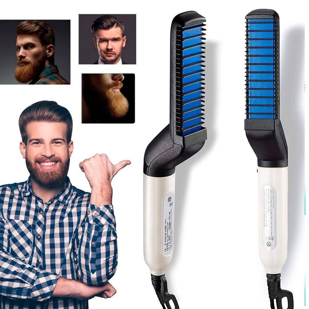 Pente Eletrico Chapinha Modelador Para Barba E Cabelo