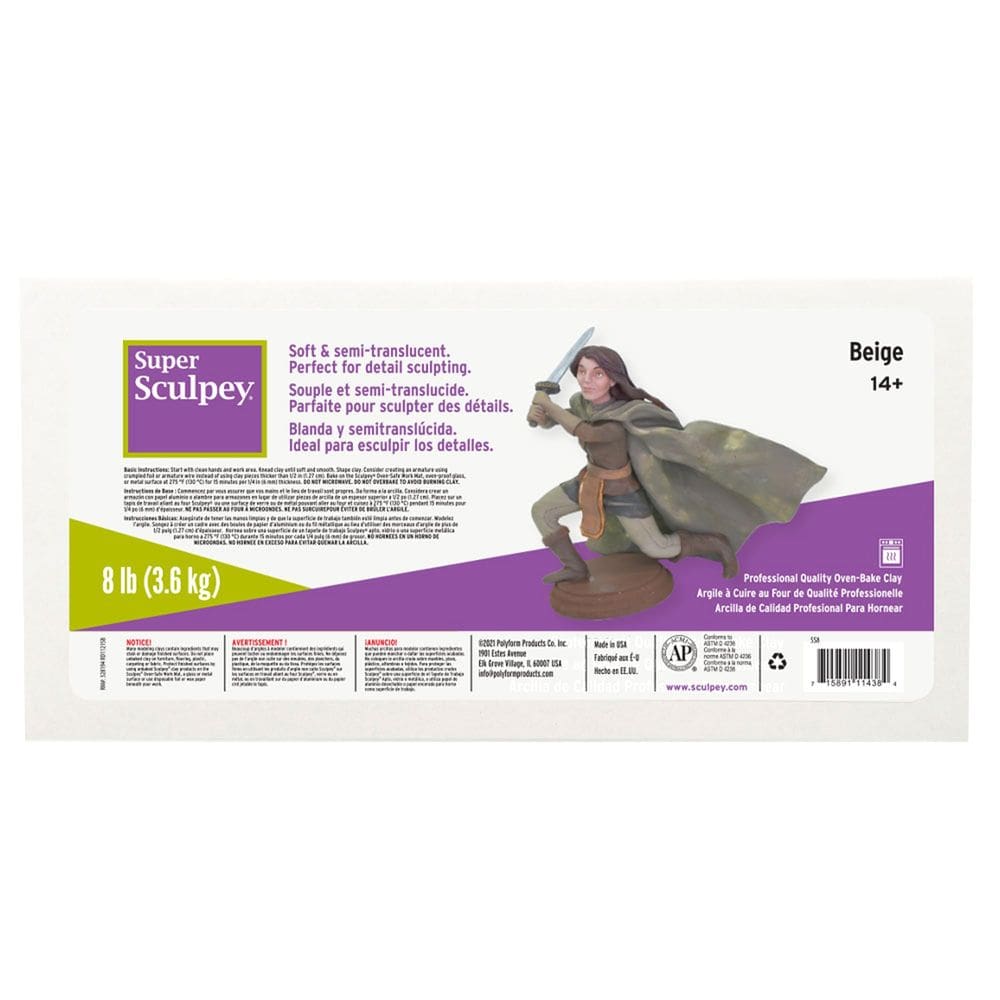 Esculpir Clay Sculpey Super Clay Beige 3,6 kg