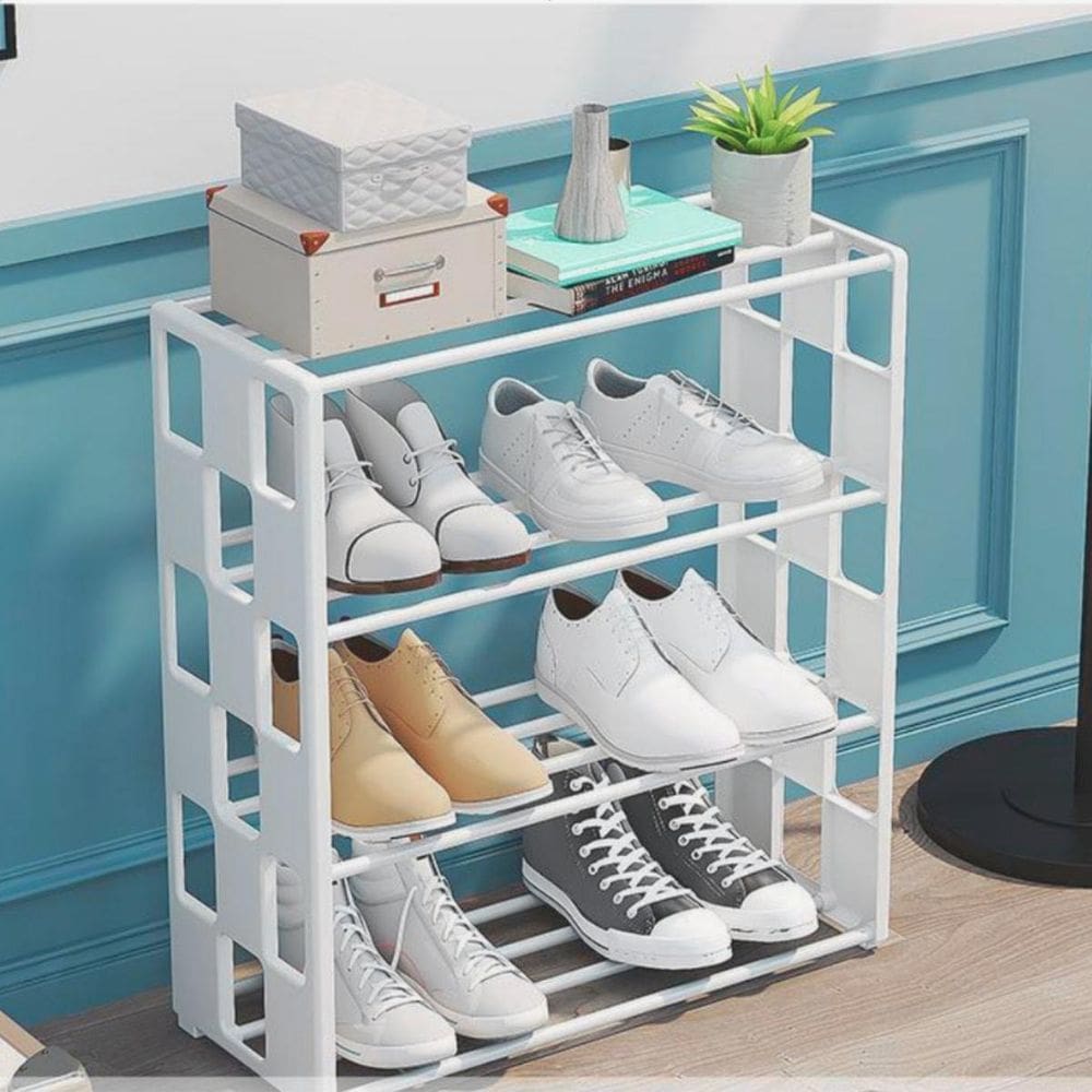 Organizador Pequeno 4 Camadas Empilhável Sapatos Bom Se Ter