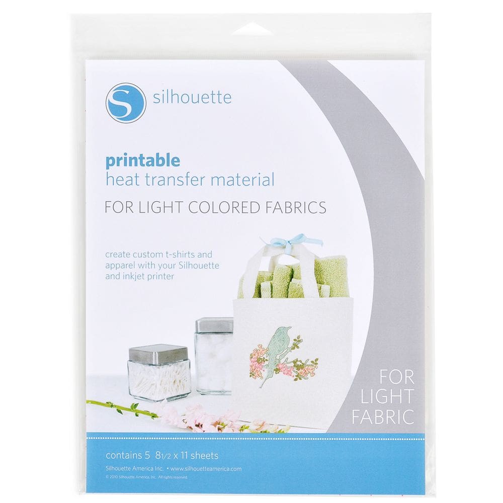 Material de transferência de calor Silhouette America Printable Leves Tecidos