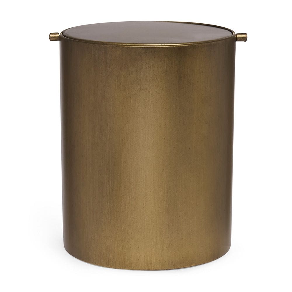 Lixeira em Metal Bronze 7 Litros 25cm 21292 Mart
