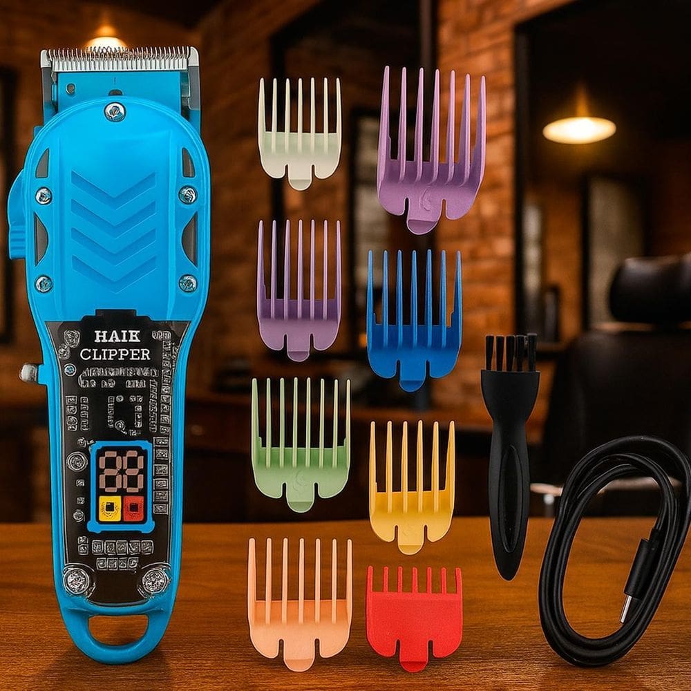 Maquina Cabelo Bivolt Recarregável Leve E Potente