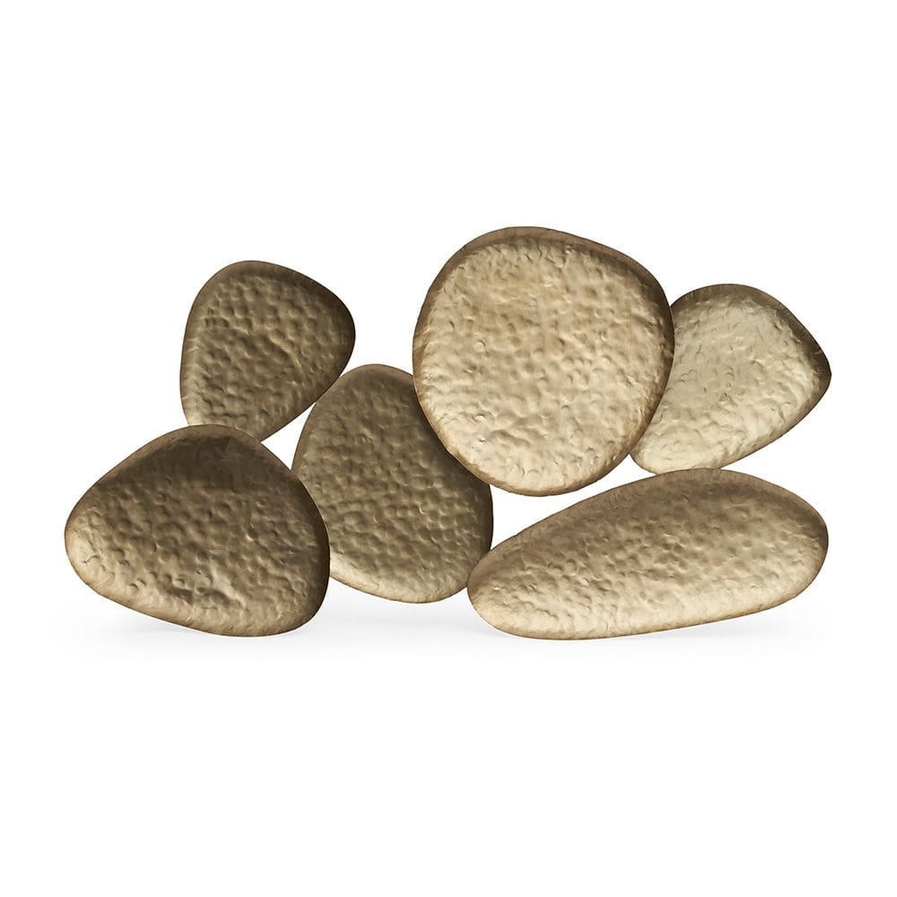 Adorno de Parede Decorativo em Metal Dourado 114cm Mart