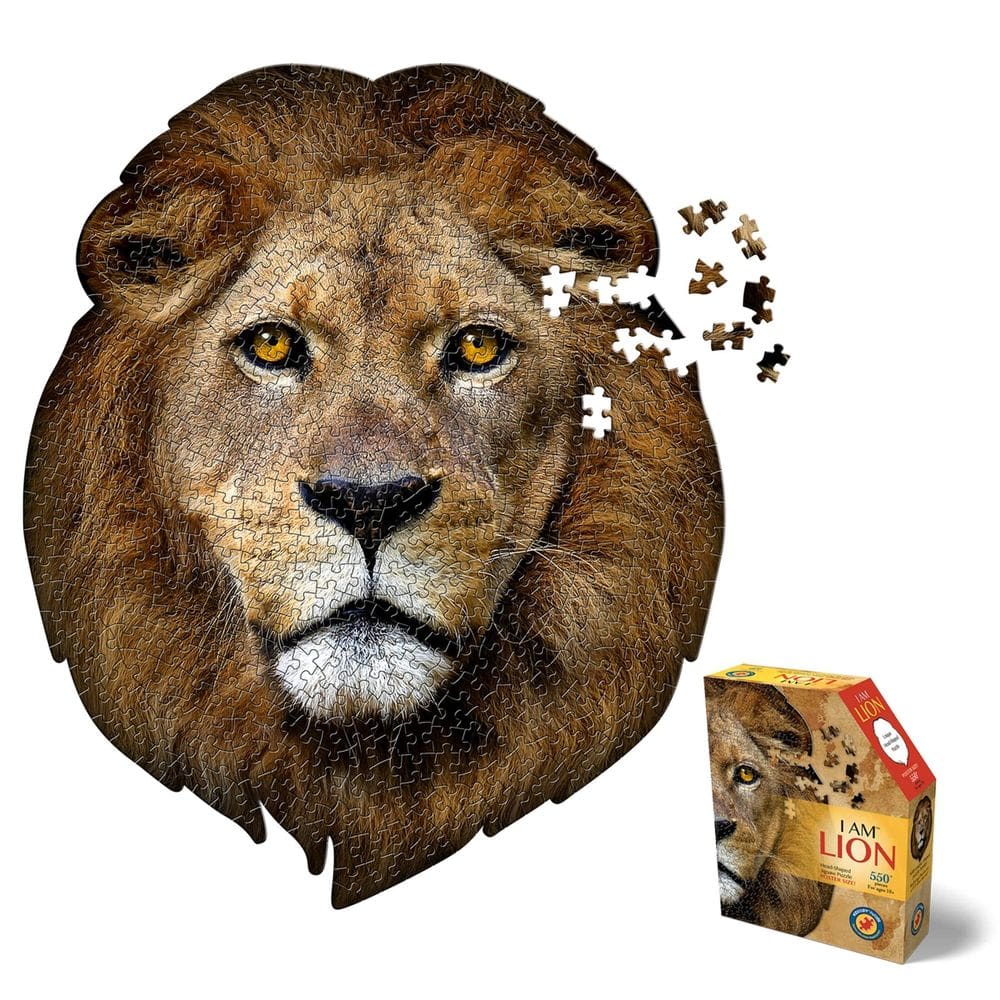 Puzzle Madd Cap I AM Lion 550 peças em forma de animal