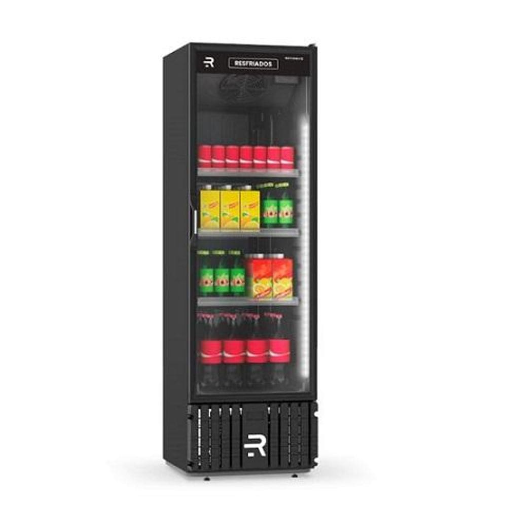 Visa Cooler Multiuso Resfriados 400 Litros Porta de vidro 0ºC a 7ºC Ar forçado VCM400PV 220V  Refrimate