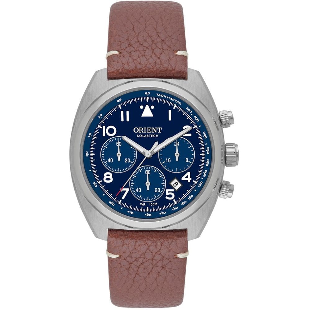 Relógio Orient Masculino Cronografo Solartech Mbscc069 D2nx