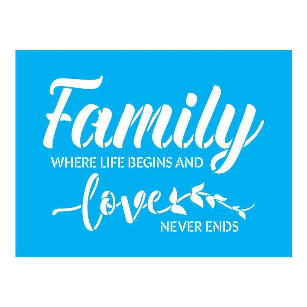 Stencil Tamako Family - 15X20Cm - Ref A2925