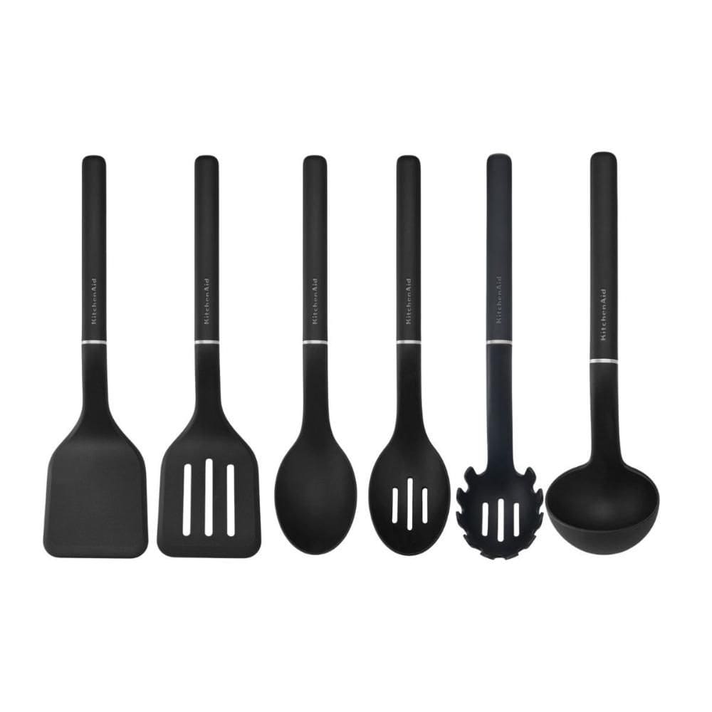 Jogo Utensilios de Cozinha Completo 6 Peças Preto KitchenAid
