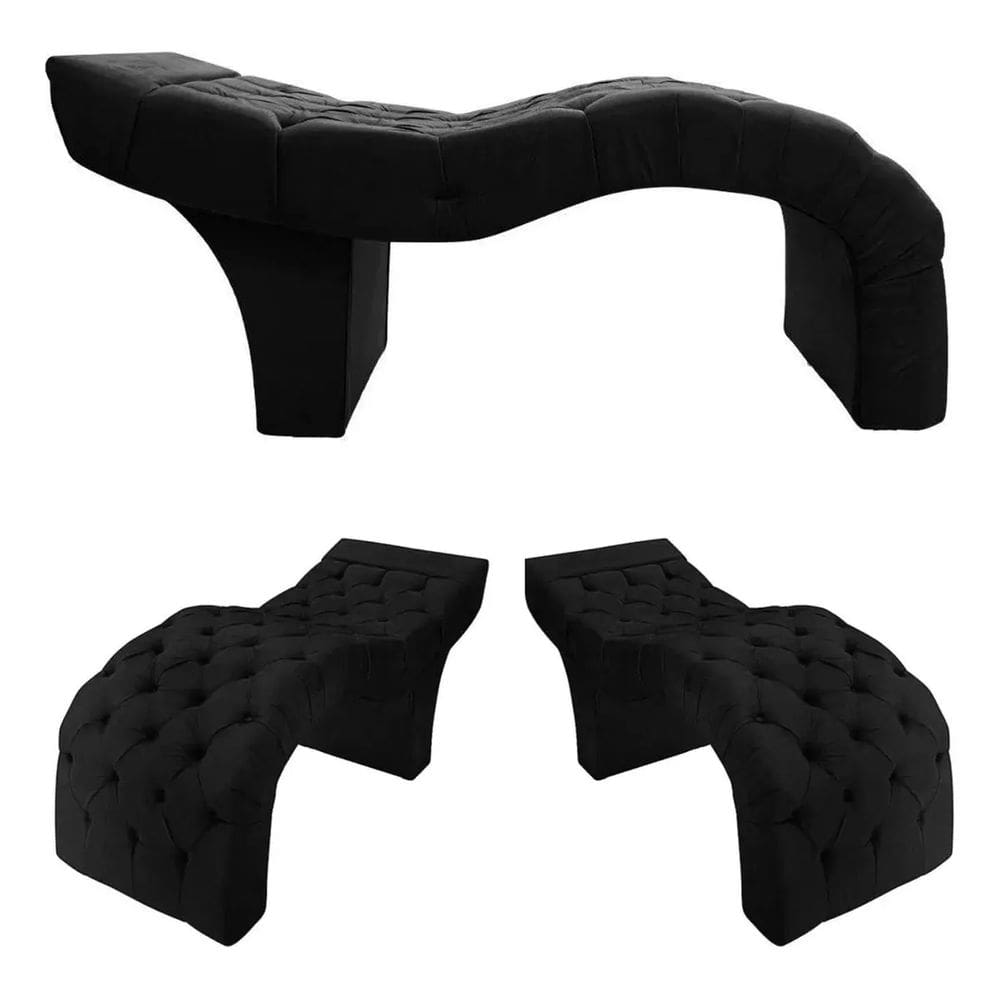 Maca Estetica Preta Profissional Premium Suede - Santo Box FR