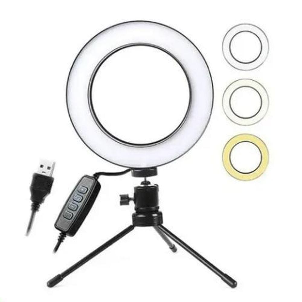 Ring Light 16Cm Refletor Luz Iluminador De Led