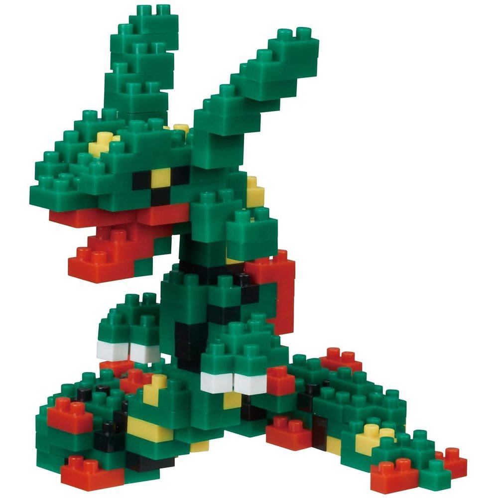 Kit de construção nanobloco Pokémon Rayquaza com 240 peças