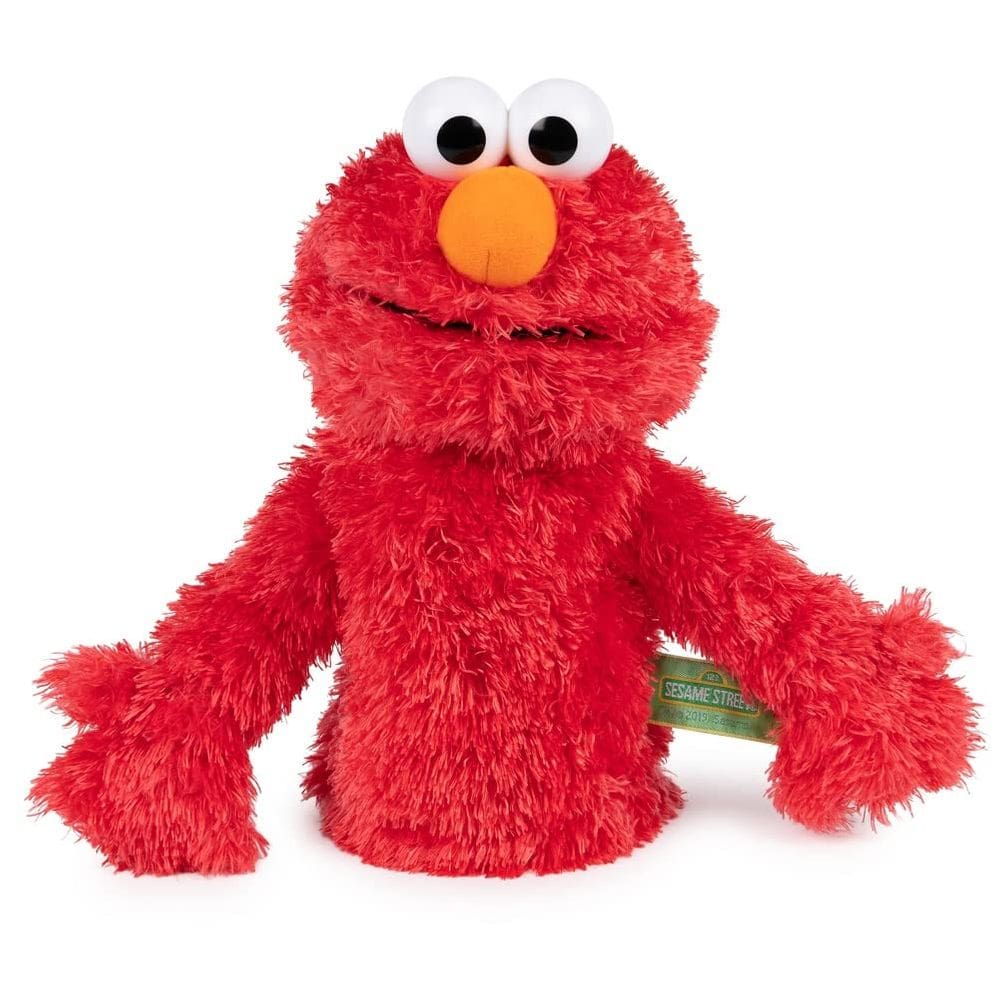 Boneco de pelúcia para mãos GUND Sesame Street, Elmo Muppet oficial