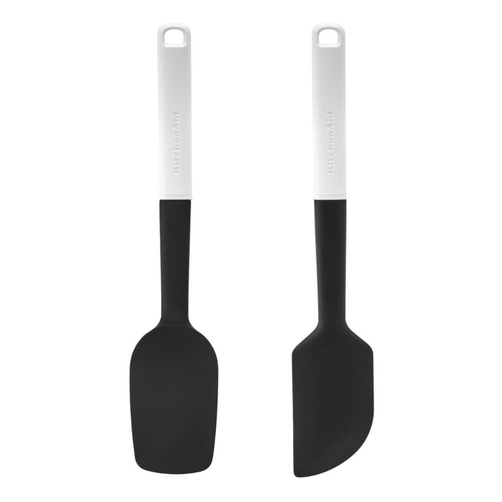 Jogo Espátula Pão Duro e Clássica Silicone Branco KitchenAid