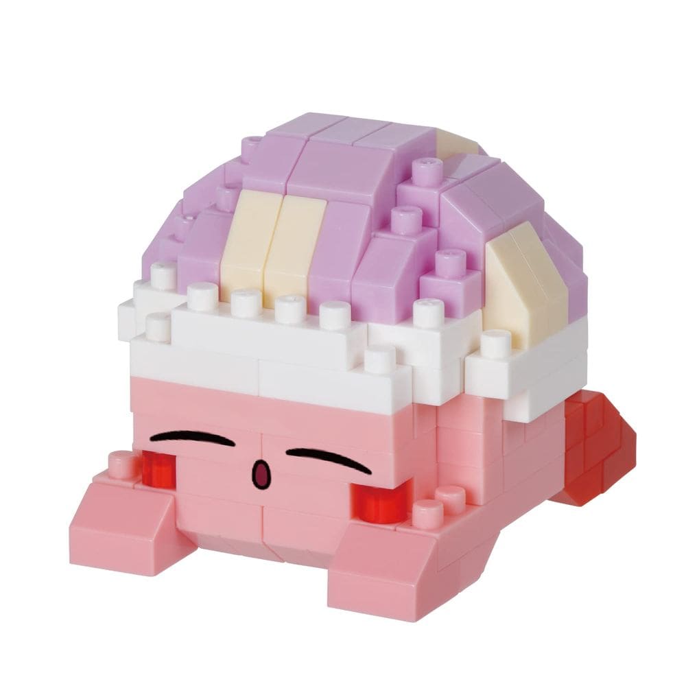 Kit de construção nanoblock Kirby Sleeping Kirby Character 160 unidades