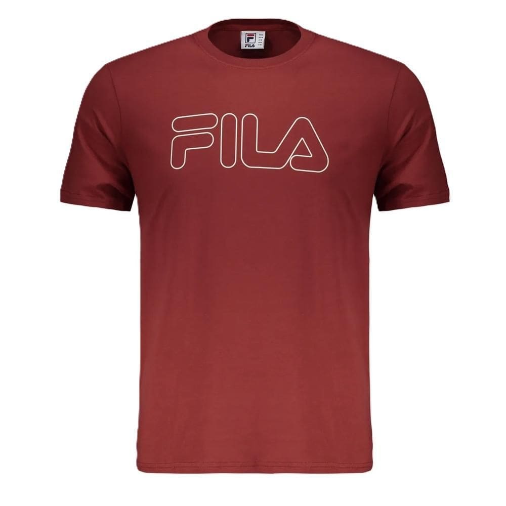 Camiseta Masculina Fila Regular Letter Outline