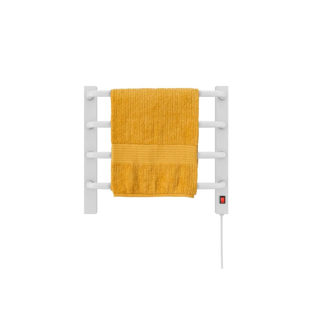 Aquecedor Toalhas Térmico Branco Mini Pequeno 220v Esquerdo