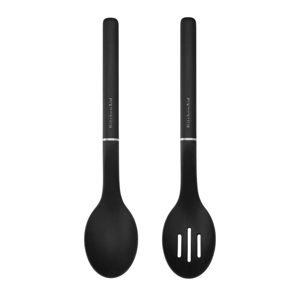 Jogo Colher Perfurada e Sólida Multiuso Preto KitchenAid