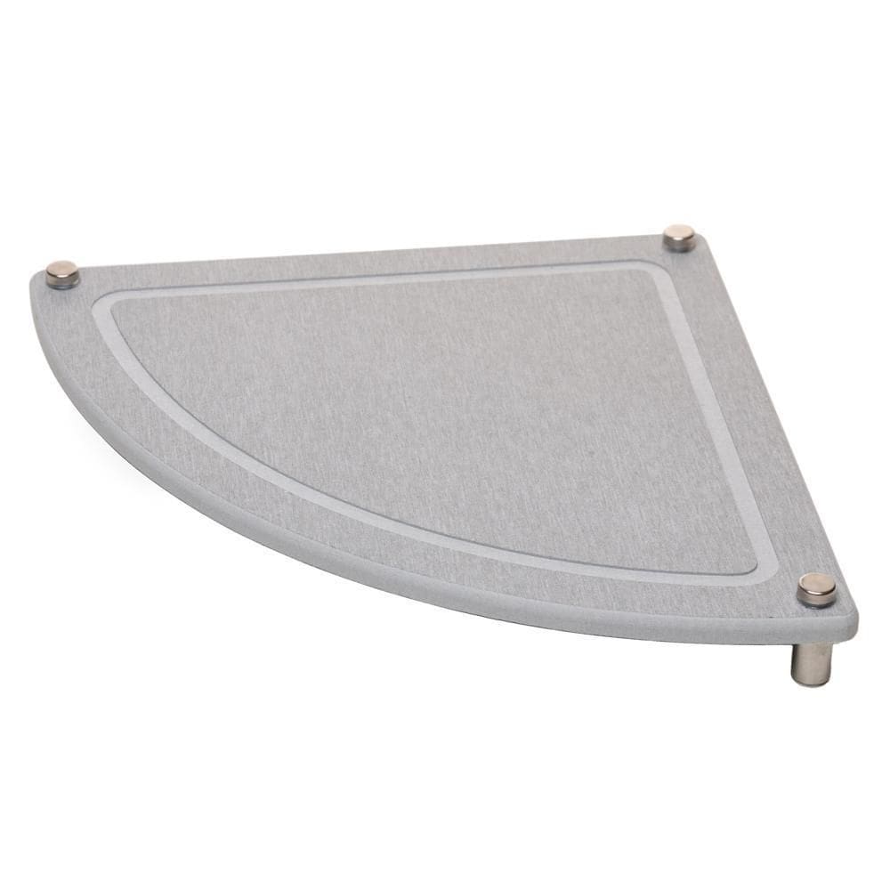 Organizador de Canto com Pé p/Pia 25x25 Cinza Diatomita
