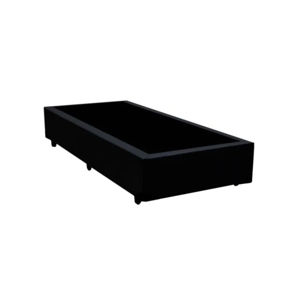 Cama Box Solteiro Preto Suede Premium 40x88x188 - FA Elegante