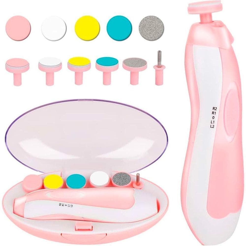 Kit Profissional De Lixadeiras Para Bebês 6 Refis Inclusos