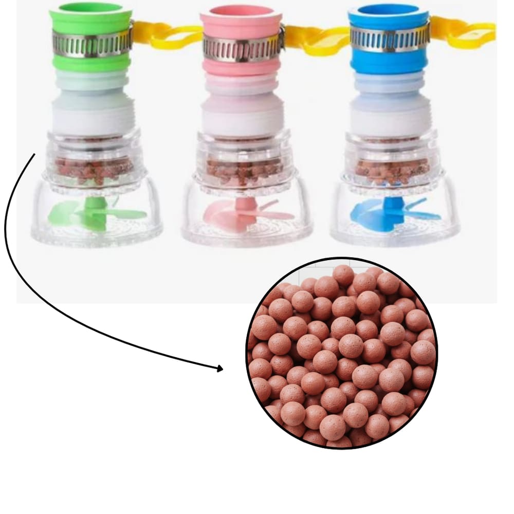 Chuveirinho bico retrátil giratório 360º filtro de água arejador torneira economia água