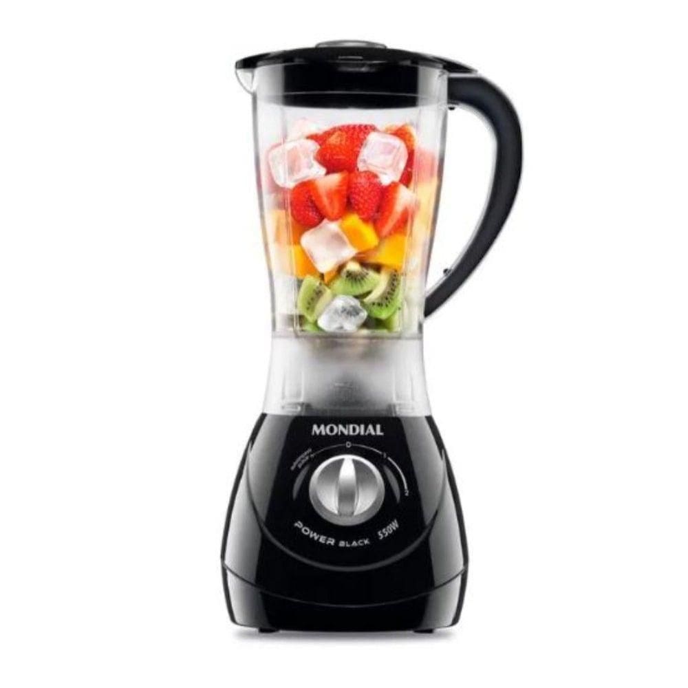 Liquidificador Mondial L-28 500W 2 Velocidades Preto 110V