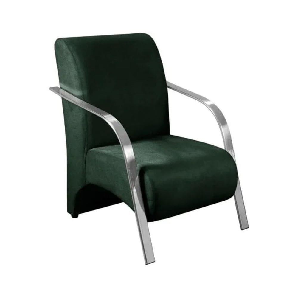 Poltrona Verde Suede Venus Premium - Santo Box FR