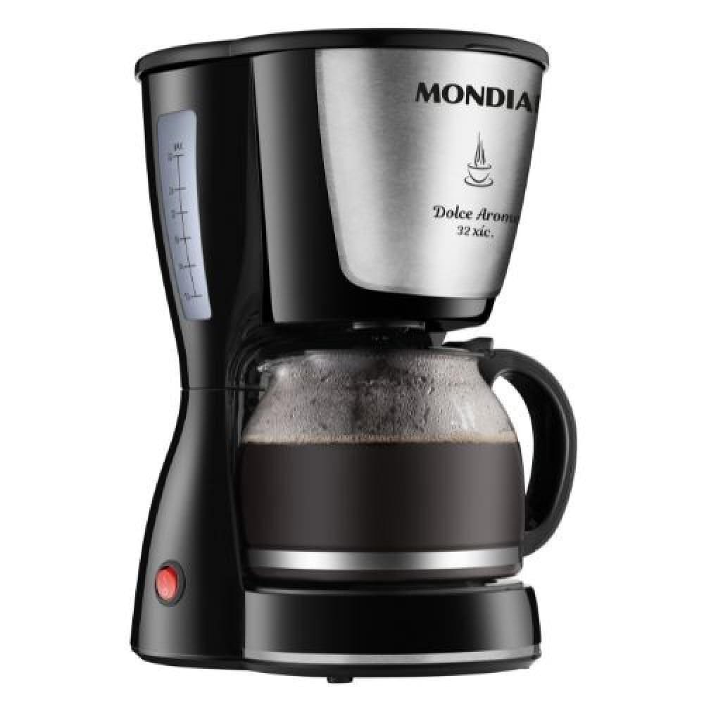 Cafeteira Elétrica Mondial Dolce Arome C-32 32 Xícaras Preto-inox Preto - Inox 220V