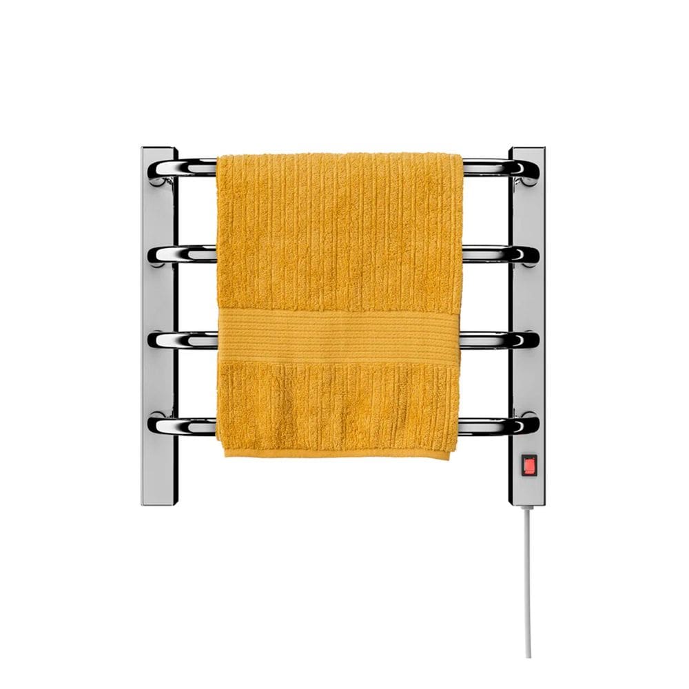 Aquecedor Toalhas Térmico Cromado Mini Pequeno 110v Esquerdo