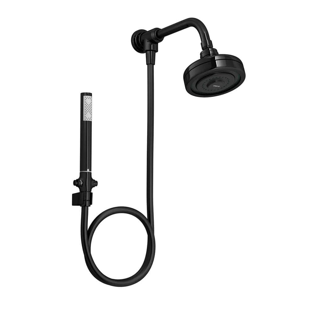 Kit Chuveiro Deca C/Desviador Black Noir 1990.BLNO.STDKIT.N