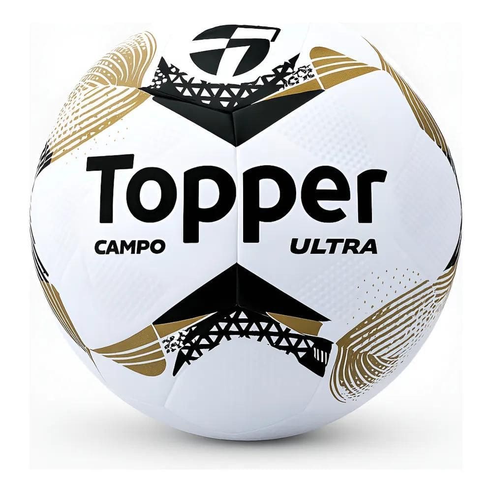 Bola De Futebol De Campo Topper Ultra Dupla Colagem O Dourad