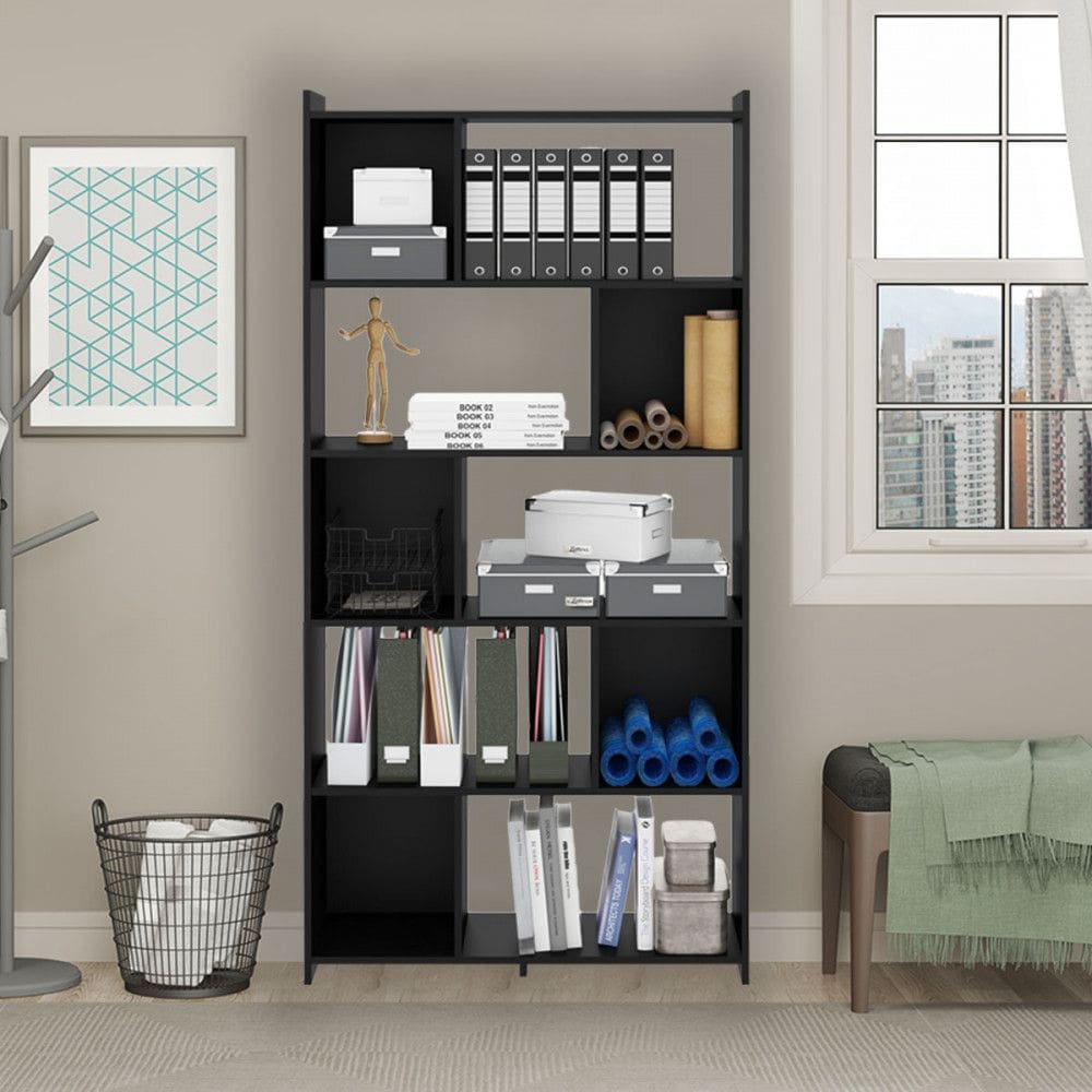 Estante Multiuso para Livros Decoracao 91x183Cm MDP 0724 Menu Moveis