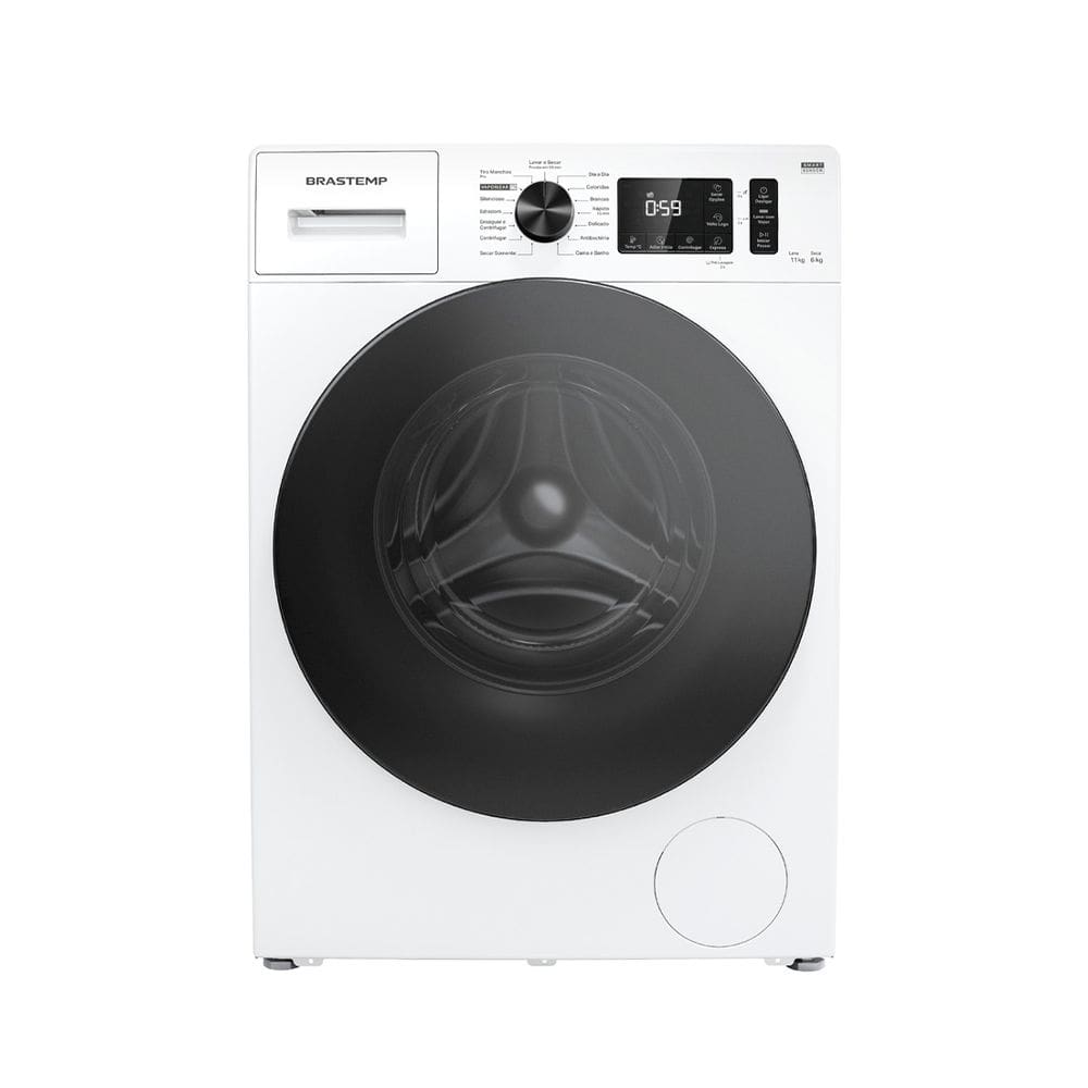 Lava e Seca Brastemp 11Kg/6Kg com Smart Sensor by AI BNO11AB Branco 110V