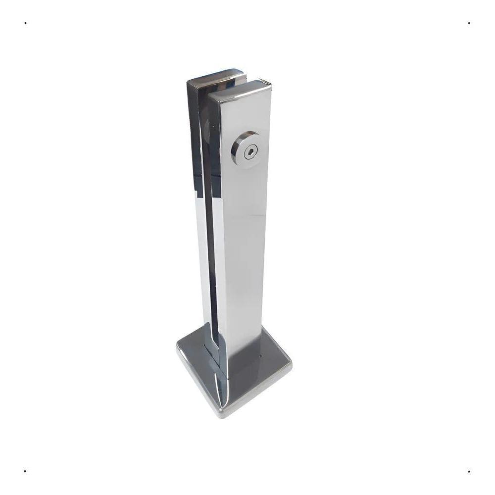 Torre Pinça Inox 304 30Cm 1 Furo Guarda Corpo Polida