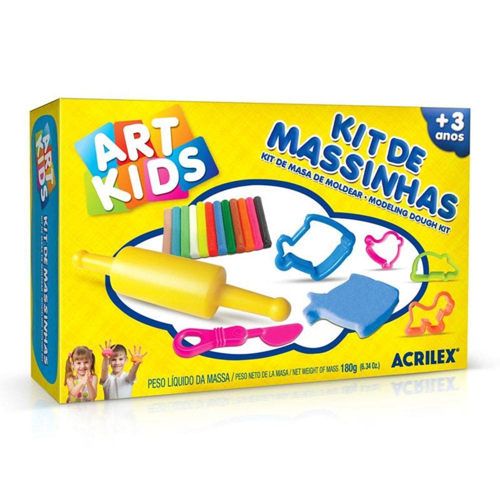 Massinha kit Massa de Modelar 2 Art Kids 40002 Acrilex