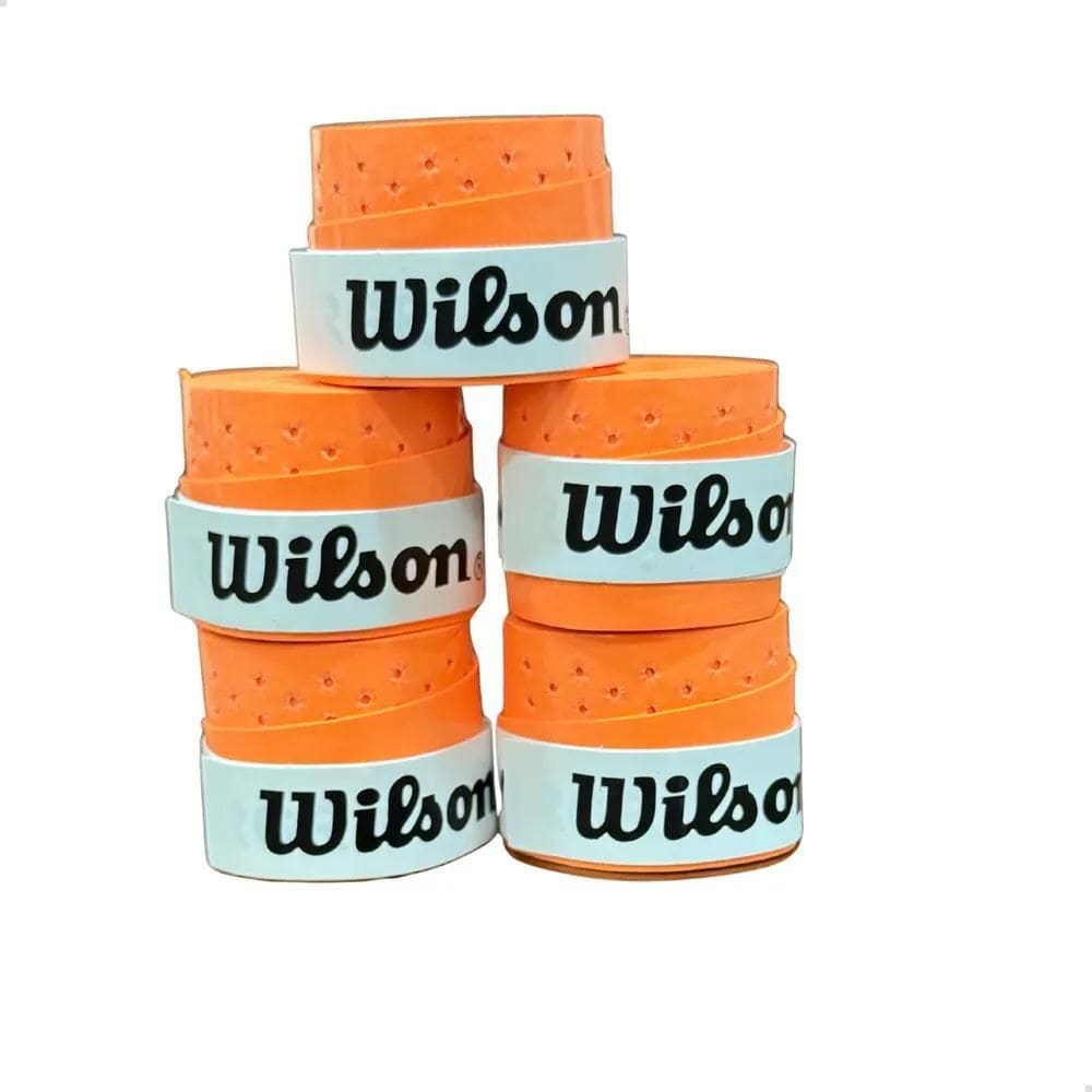 Kit 5 Un Overgrip Raquete Beach Furado Wilson - Env Im Laran